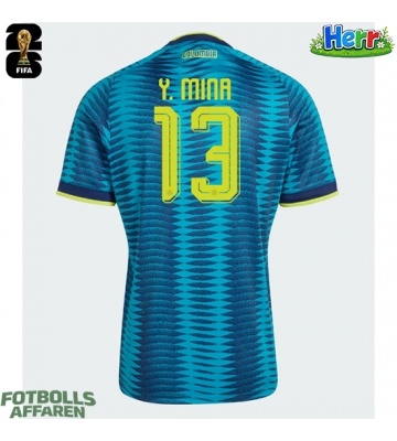 Colombia Yerry Mina #13 Bortatröja VM 2026 Kortärmad